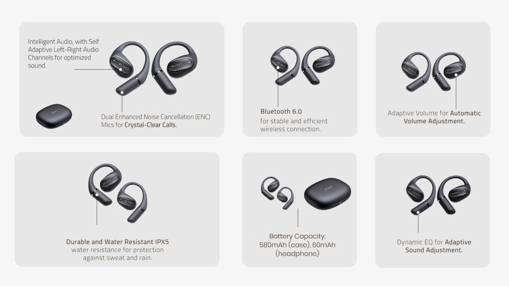 LIVEY OpenEar 770BT Earbuds