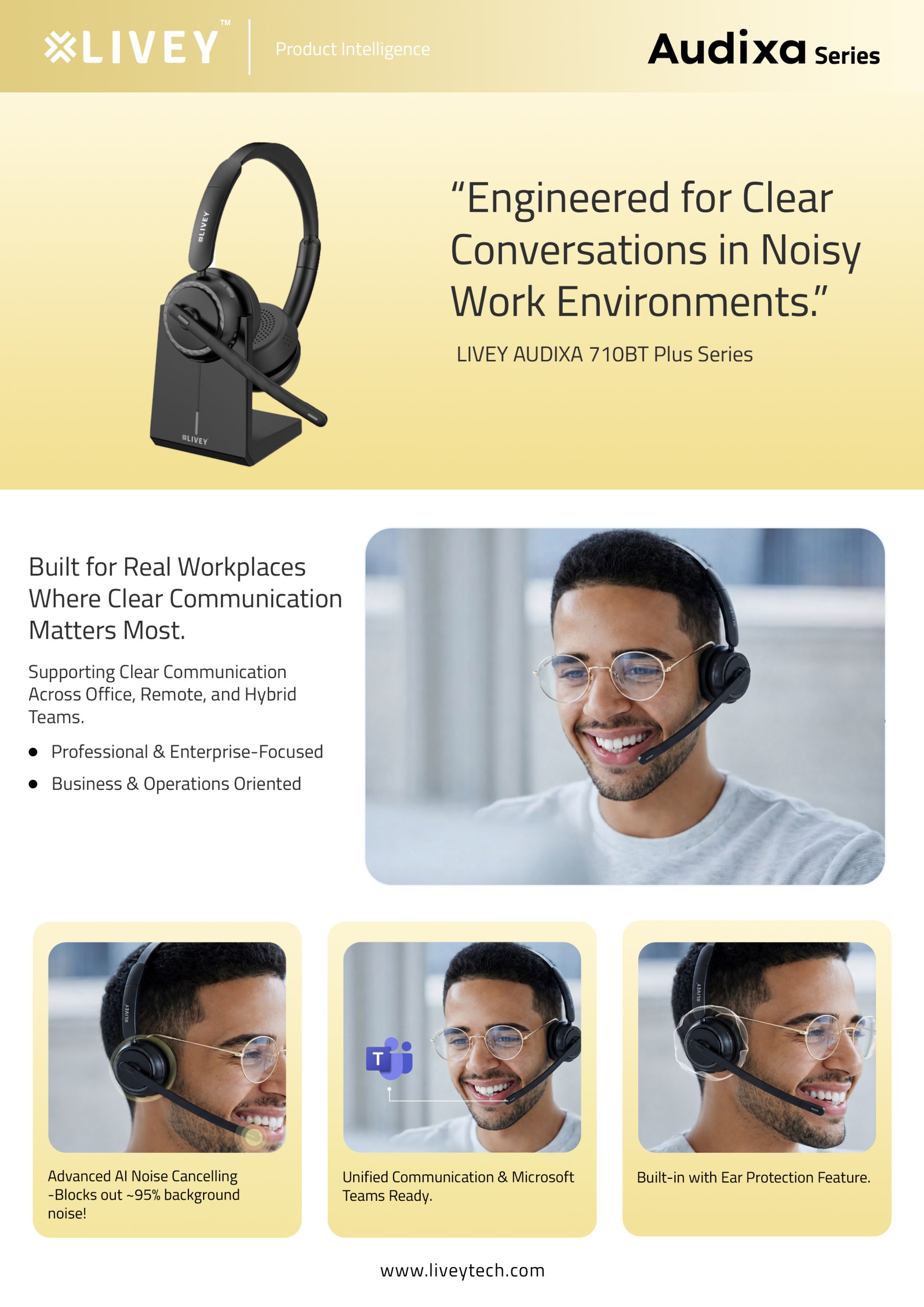 Engineered for Clear Conversations in Noisy Work Environments