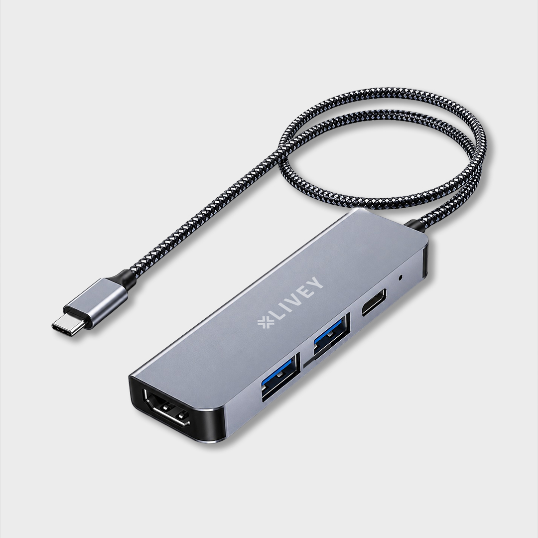 Aurix HB-C410 four-in-one USB-C docking hub