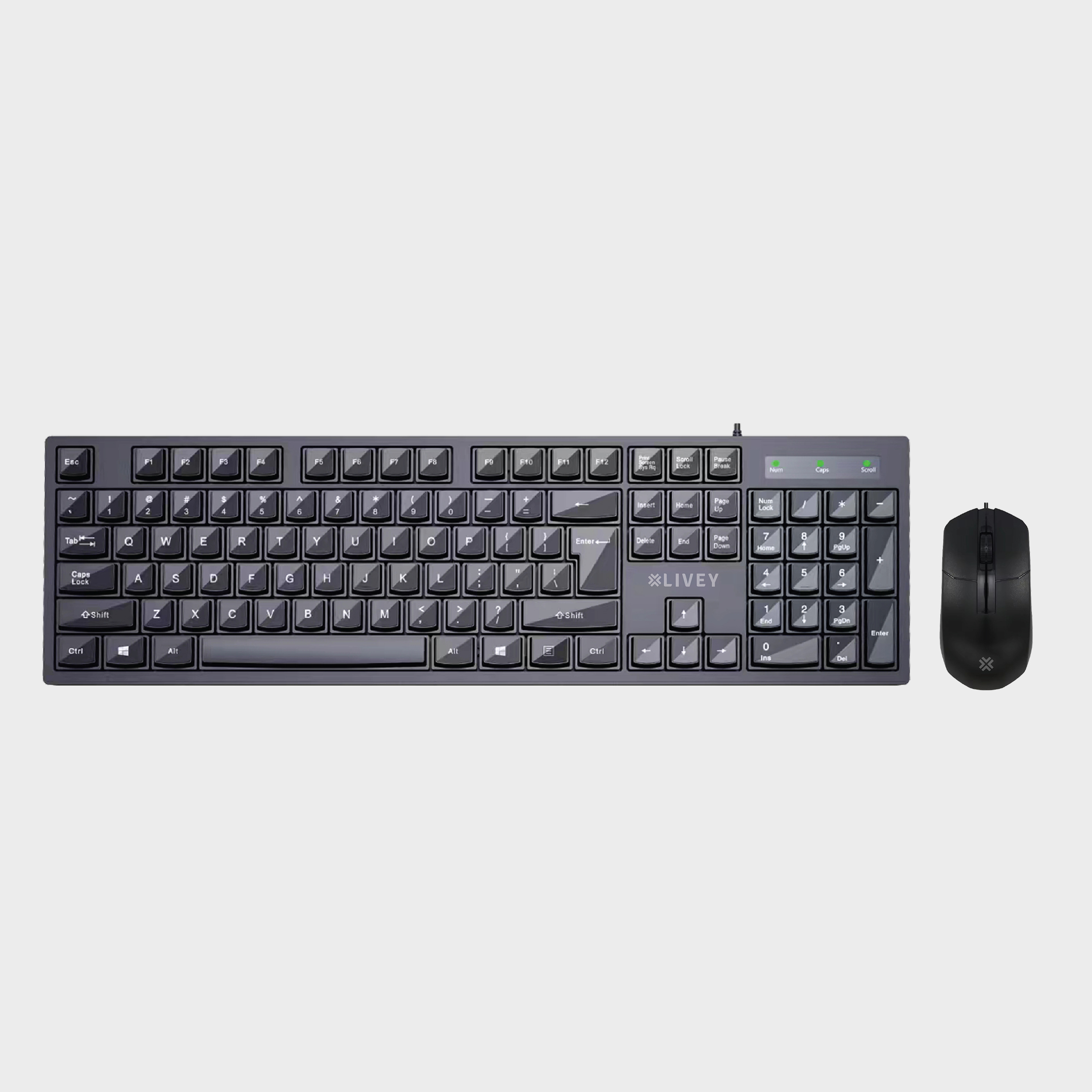 Savvi CB10C full-size wired keyboard and mouse combination