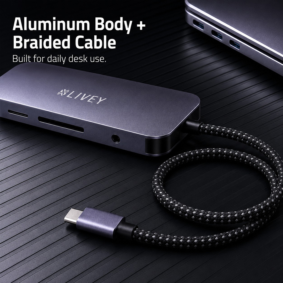 Aurix HB-C810 aluminium body and durable braided cable