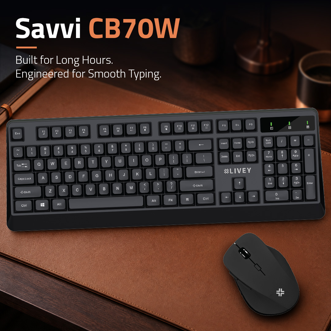 Savvi CB70W designed for smooth long-hour typing