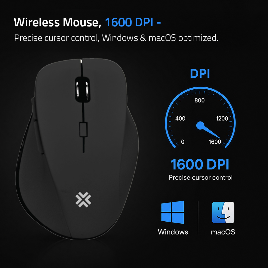 Savvi CB70W wireless mouse with up to 1600 DPI