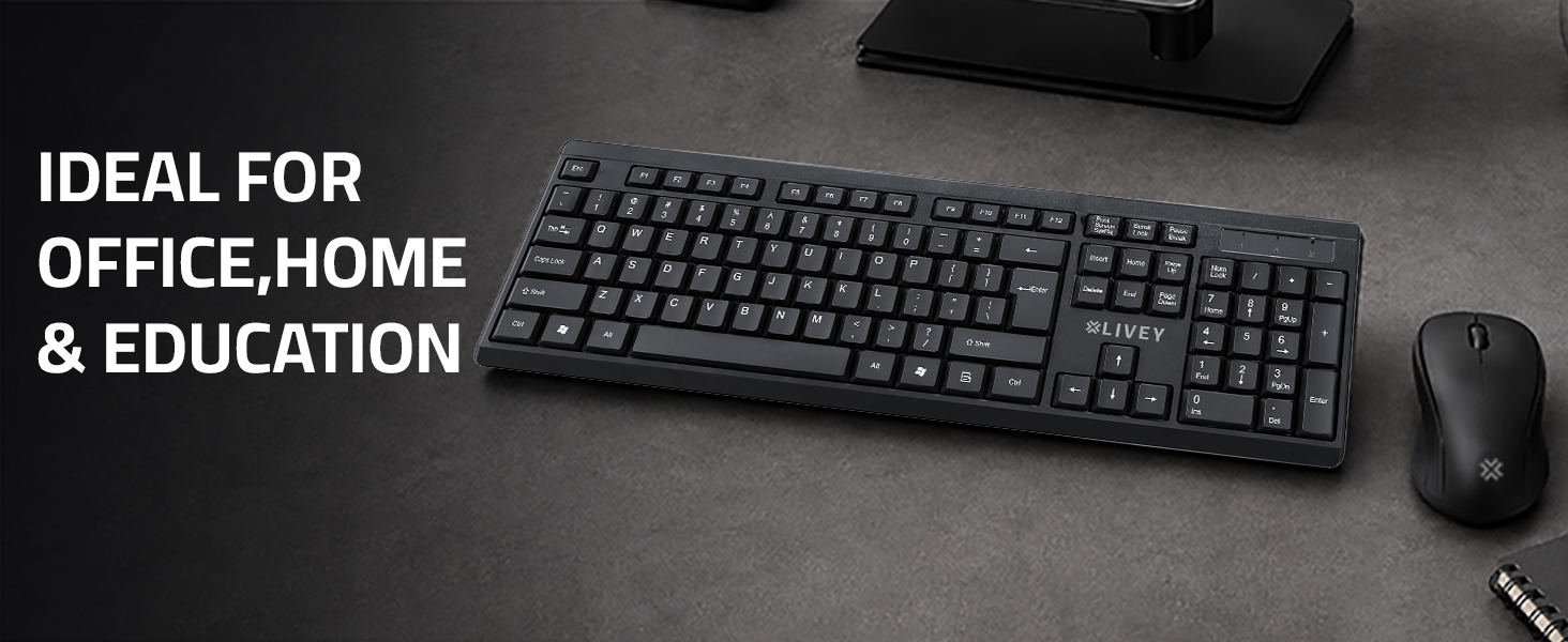 Savvi CB50W keyboard and mouse for office, home and education