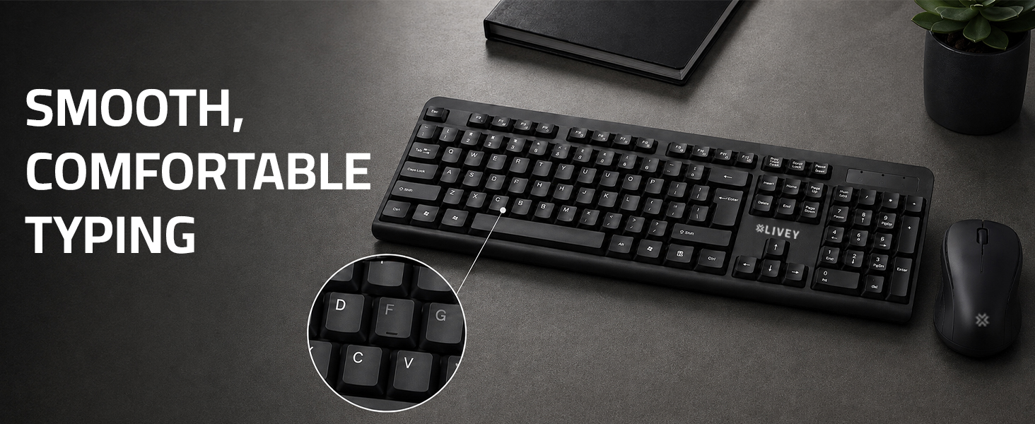 Savvi CB50W keyboard with comfortable typing experience