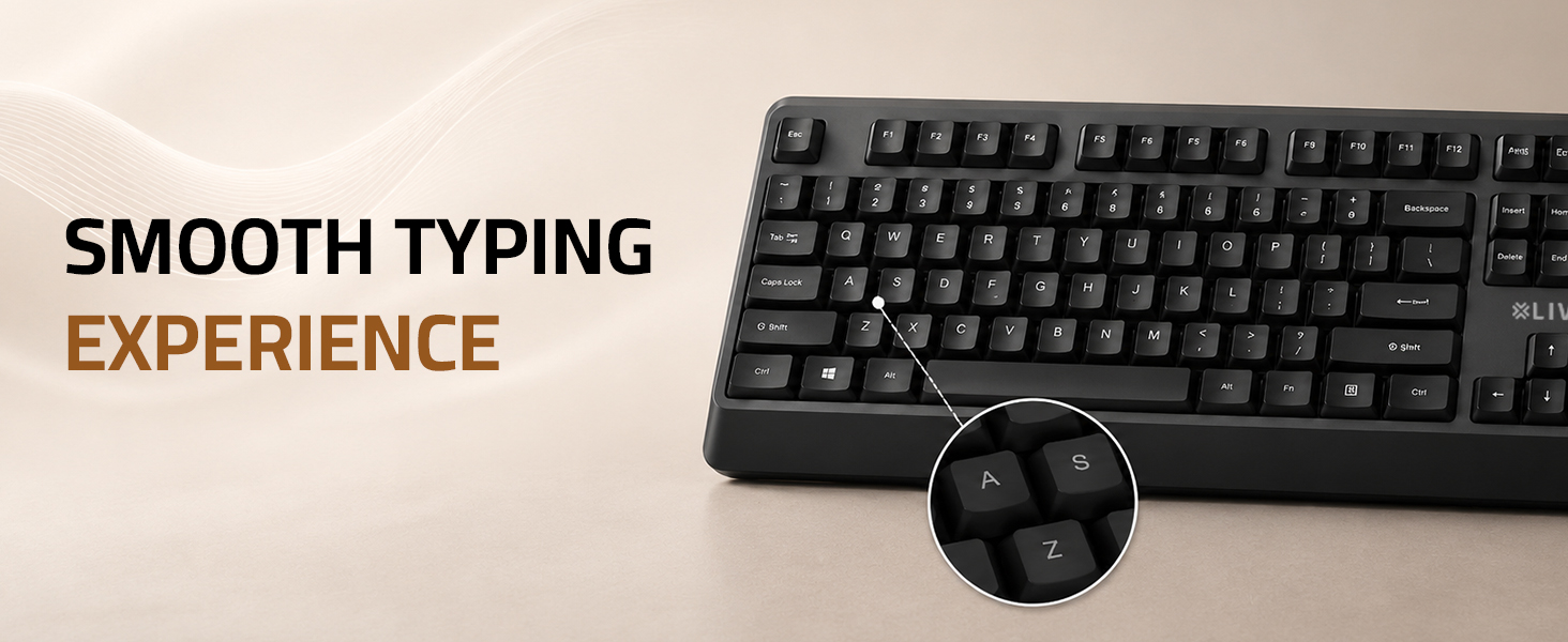 Savvi CB70W smooth typing experience