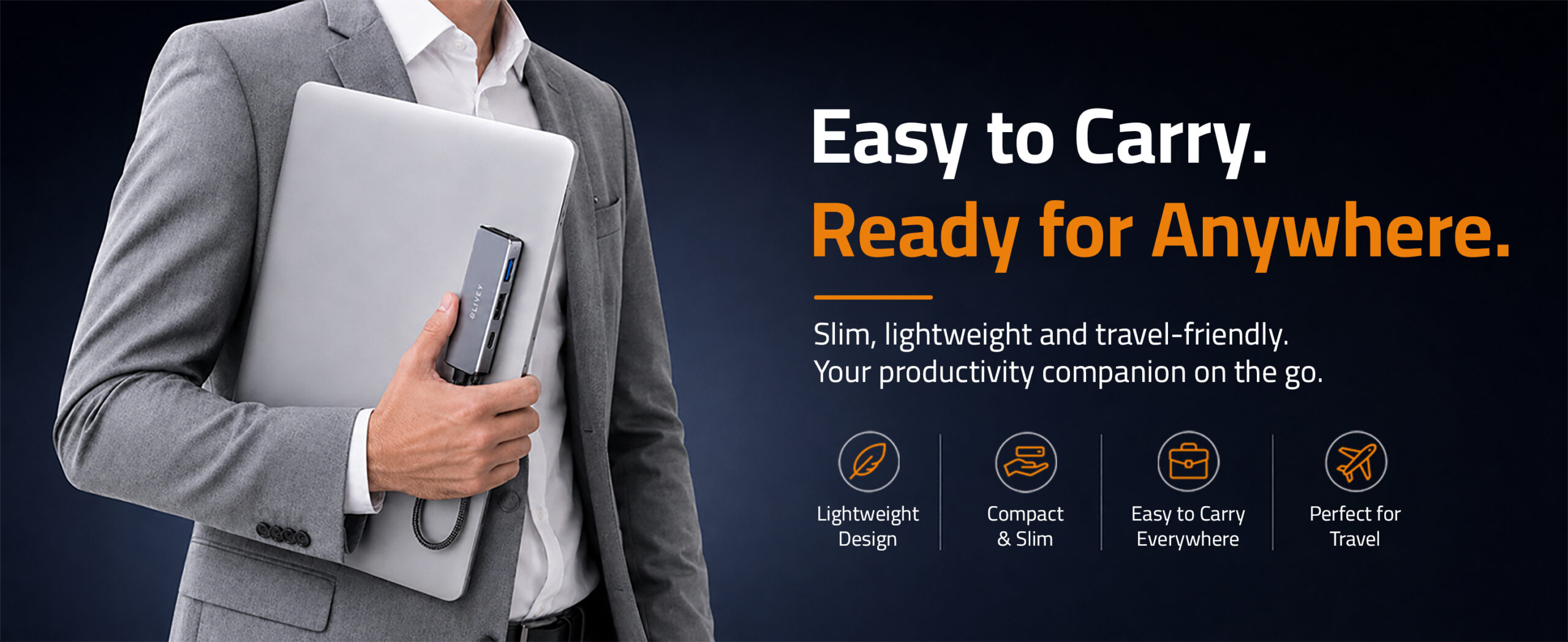 Aurix HB-C410 slim lightweight and travel-friendly design