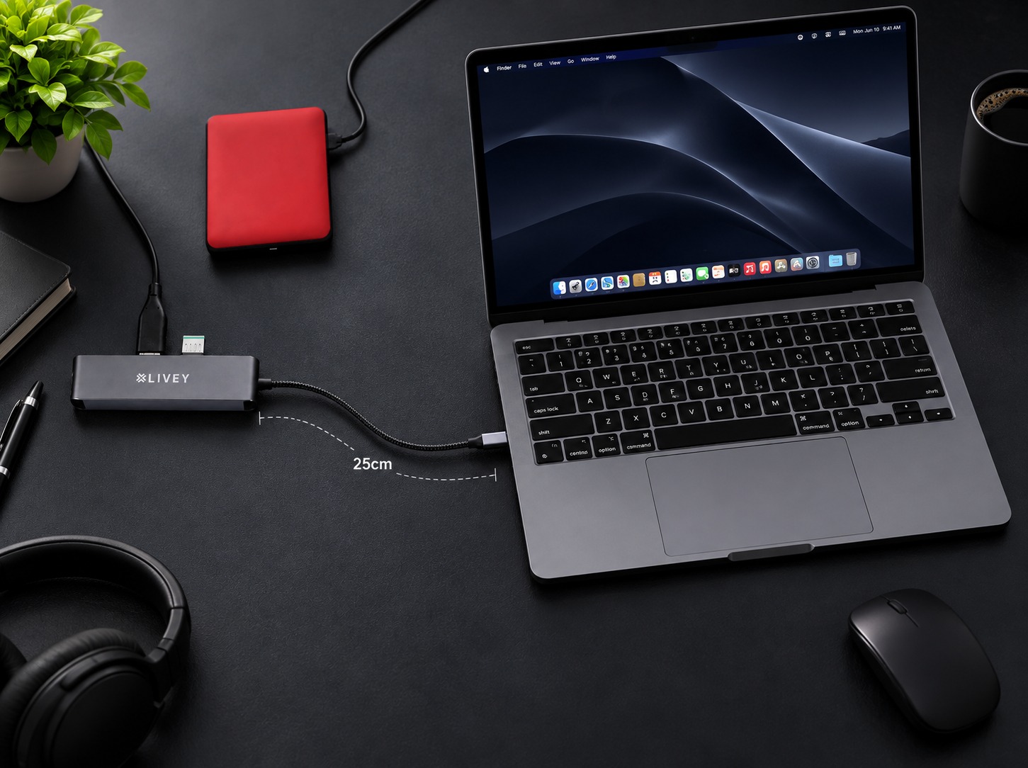 Creator and digital nomad workspace
